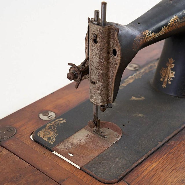 Wooden Singer with Collectible Sphinx For Sale - Image 5 of 8