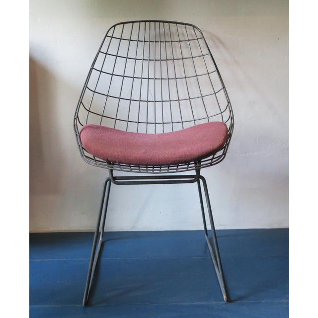 Metal SM05 Wire Chair by Cees Braakman for Pastoe, Netherlands, 1950s For Sale - Image 7 of 14