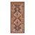 1870s Multicolor Diamond Tribal Antique Caucasian Rug 3'8" X 7'9" Handknotted Wool Carpet For Sale