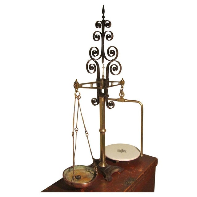 Copper Dairy Balance Scales by Parnall of Bristol For Sale - Image 8 of 8