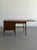 W46.5 Extended W64.25 D22 H29.25 Fully refinished mid century walnut desk, with original hardware. Featuring an extendable...