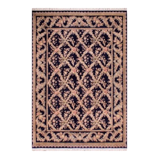 Shabby Chic Pak-Persian Blue/Gray Wool Rug - 9'2'' X 12'0'' For Sale