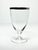 1960s Mid-Century Vintage Minimalist 3 Silver Rim Footed Juice Glasses For Sale - Image 4 of 6
