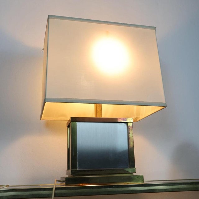 Hollywood Regency Liwans Roma Hollywood Regency Ottone Table Lamp Italian Design 1970s For Sale - Image 3 of 16
