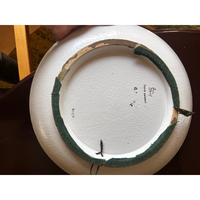 1950s Zaccagnini Italy Mid-Century Rooster Charger Bitossi Era For Sale - Image 5 of 8