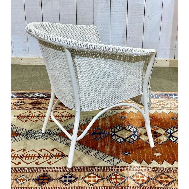 Lloyd Loom Armchair, 1950s For Sale - Image 3 of 8