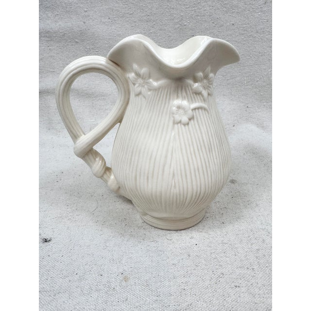 Vintage Godinger Floral Pitcher For Sale In New Orleans - Image 6 of 7