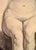 Traditional Vintage Exquisite Classical Pencil Sketch of Seated Female Nude (Lower Torso) by Daisuke Takeya For Sale - Image 3 of 10