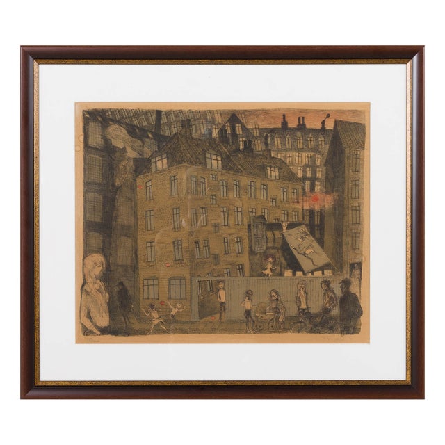 Ib Spang Olsen, Composition, 1960s, Lithograph, Framed For Sale