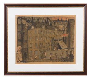 Ib Spang Olsen, Composition, 1960s, Lithograph, Framed