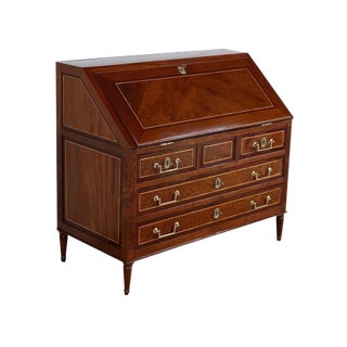 Louis XVI Scriban Secretary Desk in Mahogany and Precious Woods, 18th Century For Sale