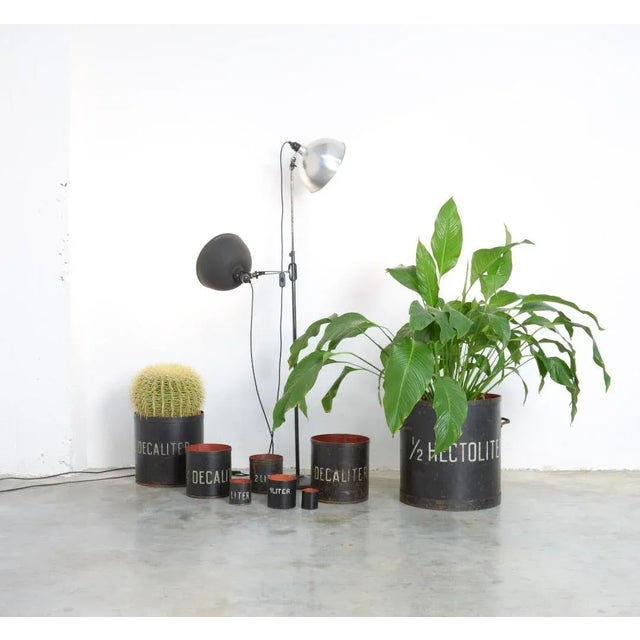 Vintage Decorative Metal Measuring Cups, Set of 8 For Sale - Image 9 of 17