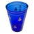 Vintage Boho Mid Century Hand Blown Cobalt Blue Glass Vase With Gold Honey Bee Accents For Sale - Image 11 of 18