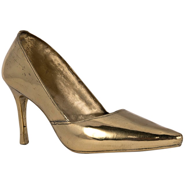 Mid-Century Modern NOIR Heel, Brass For Sale - Image 3 of 3