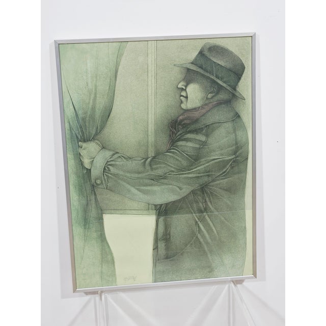 Bruno Bruni, Hinter dem Vorhang, 1979, Lithograph, Framed For Sale - Image 17 of 17