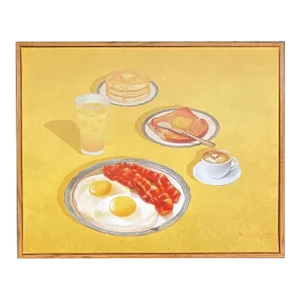 Leroy’s Diner Original Painting by Apple Pie, Framed