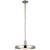 Chapman & Myers for Visual Comfort Signature Ruhlmann 18" Factory Pendant in Polished Nickel with White Glass For Sale