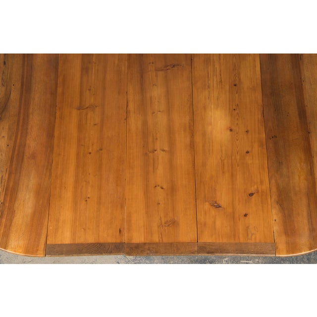 Wood 19th Century French Louis Philippe Style Walnut Extendable Drop Leaf Table For Sale - Image 7 of 12