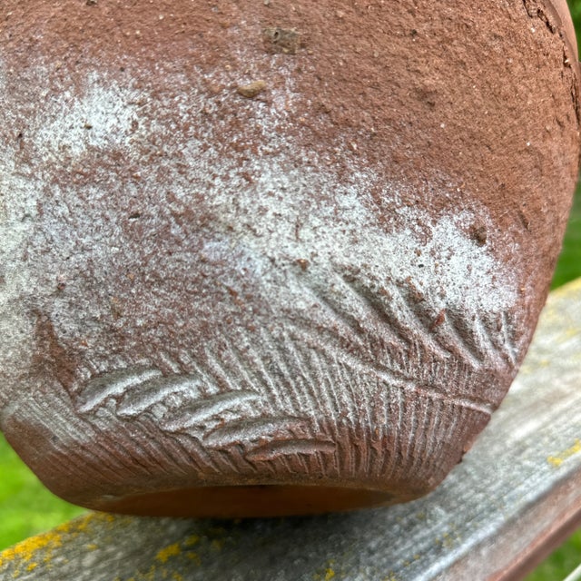 Vintage Terracotta Hand Thrown Planter For Sale - Image 11 of 12