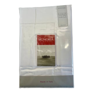 Egyptian Cotton Shams by Signoria - King Sized For Sale