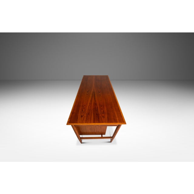 1960s Mid-Century Danish Modern Writer's Desk in Oak Attributed to Arne Vodder for Sigh & Søns, Denmark, C. 1960s For Sale - Image 5 of 14