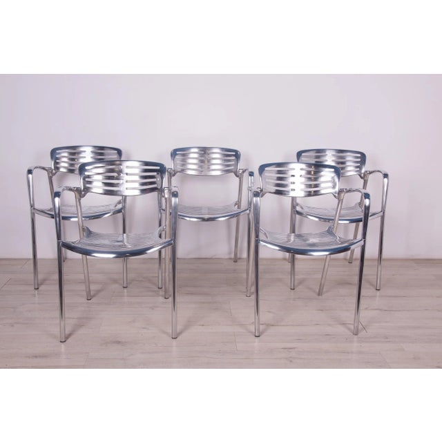 Aluminium Stackable Chairs by Jorge Pensi for Amat 3, 1980s For Sale - Image 13 of 18