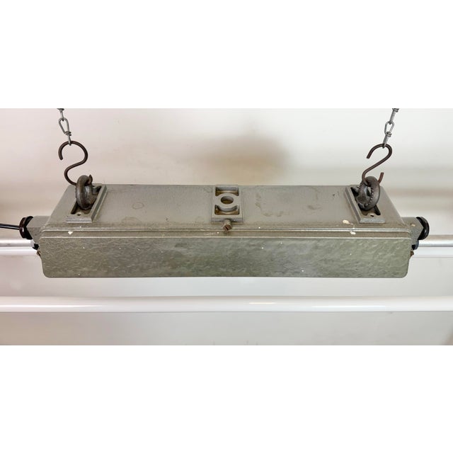 Gray Industrial Grey Tube Light from Elektrosvit, 1970s For Sale - Image 8 of 18