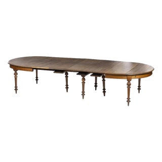Large 19th Century Dining Room Table For Sale