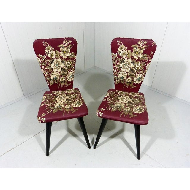Set of Flower Side Chairs, 1950s For Sale - Image 13 of 14
