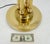 Mid 20th Century Pair of Mid Century Modern Brass Etched Glass Shades Torcheres Floor Lamps MINT! For Sale - Image 5 of 13