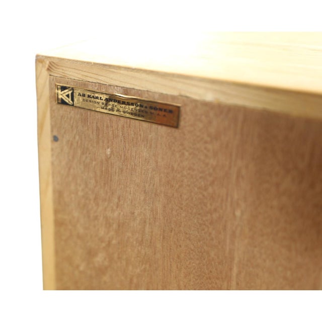 Brown Vintage Double Chest of 8 Drawers in Teak and Oak by Børge Mogensen for Karl Andersson & Söner, 1960s For Sale - Image 8 of 18
