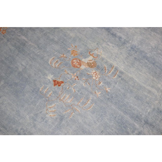 Palace Size Blue Antique Chinese Art Deco Rug, 11'11'' X 22'9'' For Sale - Image 9 of 12