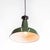 Industrial Green Enamel Pendant Lamp, 1940s For Sale - Image 10 of 13