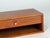 Teak wall console, model 127, by Kai Kristiansen for Aksel Kjersgaard - Denmark, 1960s. Original brushed aluminum handle....