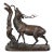 Large Bronze Animal Group – Rutting Stag – Late 19th Century. For Sale