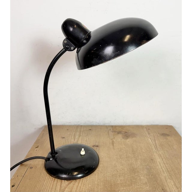 Industrial Bauhaus Black Table Lamp from Escolux, 1930s For Sale - Image 15 of 18