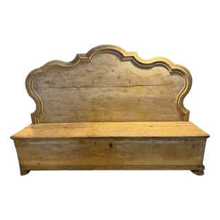 Italian Hall Benches/Cassapanca, Pair Available For Sale