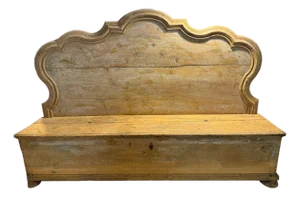 Italian Hall Benches/Cassapanca, Pair Available