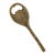 1950s French Brass Tennis Bottle Opener For Sale