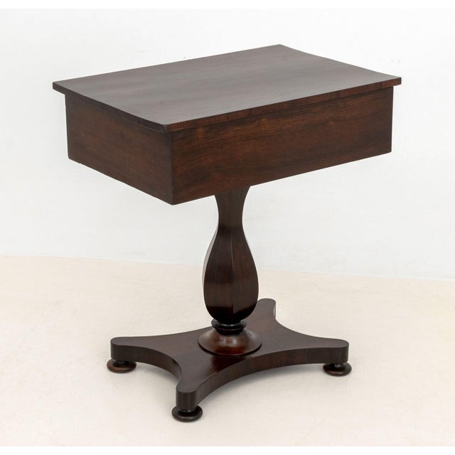 Wood William IV Rosewood Work Table, Early 19th Century For Sale - Image 7 of 7