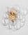 Gold Julie Neill for Visual Comfort Signature Talia Medium Sconce in Gild with Clear Swirled Glass For Sale - Image 8 of 12