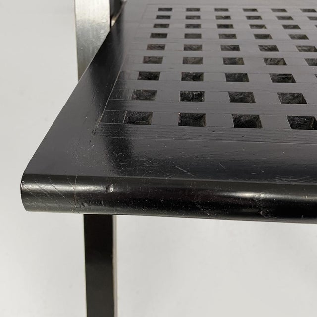 Italian Modern Black Wooden Folding Chairs, 1980s, Set of 2 For Sale - Image 14 of 18