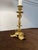 Metal Pair of Ormolu Candlestick Form Lamps, 19th Century with Pleated Shades For Sale - Image 7 of 9