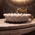 Handmade Blossom White Marble Flower Vessel Sink | Luxury Natural Stone Vanity Bathroom Basin For Sale - Image 4 of 9
