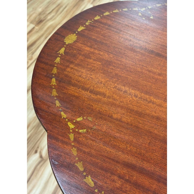 Antique Federal Style Imperial Mahogany Wood Side Table For Sale In Kansas City - Image 6 of 8