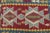 1980s Traditional Blue Red Geometric Kilim For Sale - Image 11 of 12