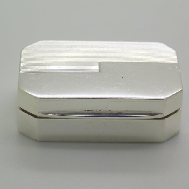 Metal Vintage Italian Handmade Genuine Silver 935 Codevilla Pill Snuff Trinket Box, 1920s For Sale - Image 7 of 14