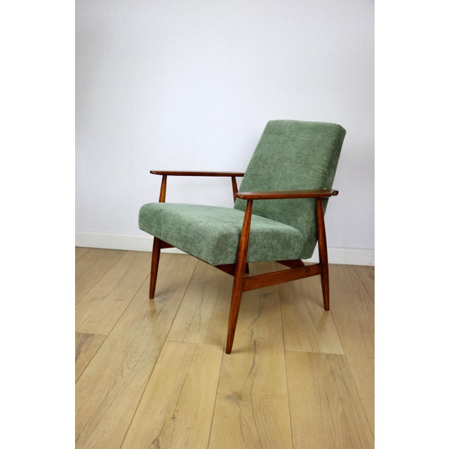 Lis Lounge Chair with Olive Upholstery by Henryk Lis, 1970s For Sale - Image 10 of 11