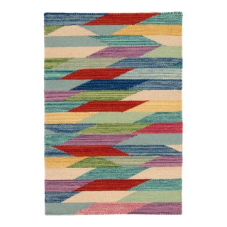 Kit Kemp for Dash & Albert Hotline Multi Woven Wool Rug, 8' 6" x 11' 6" For Sale