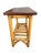 1950s Restored Child Size Floating "Ladder" Rattan Coffee & Side Table Set of 3 For Sale - Image 9 of 10